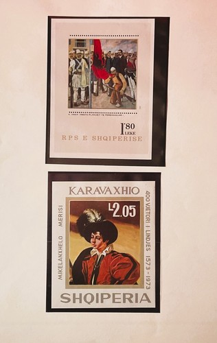 ALBANIA LOT in vintage ALBUM 1900 to modern 630 stamps Sou. Sheets Early Antique - Picture 14 of 17