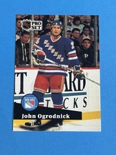 1991-92 Pro Set French John Ogrodnick #169 New York Rangers (Q)