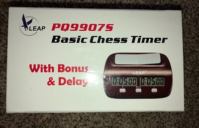 Leap Pq9907s Basic Chess Timer with Bonus & Delay Brand New