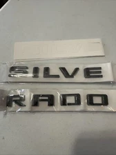 Silverado Emblem 3D Letters Lettering Badges Compatible W/ 84300948 For 2019-25