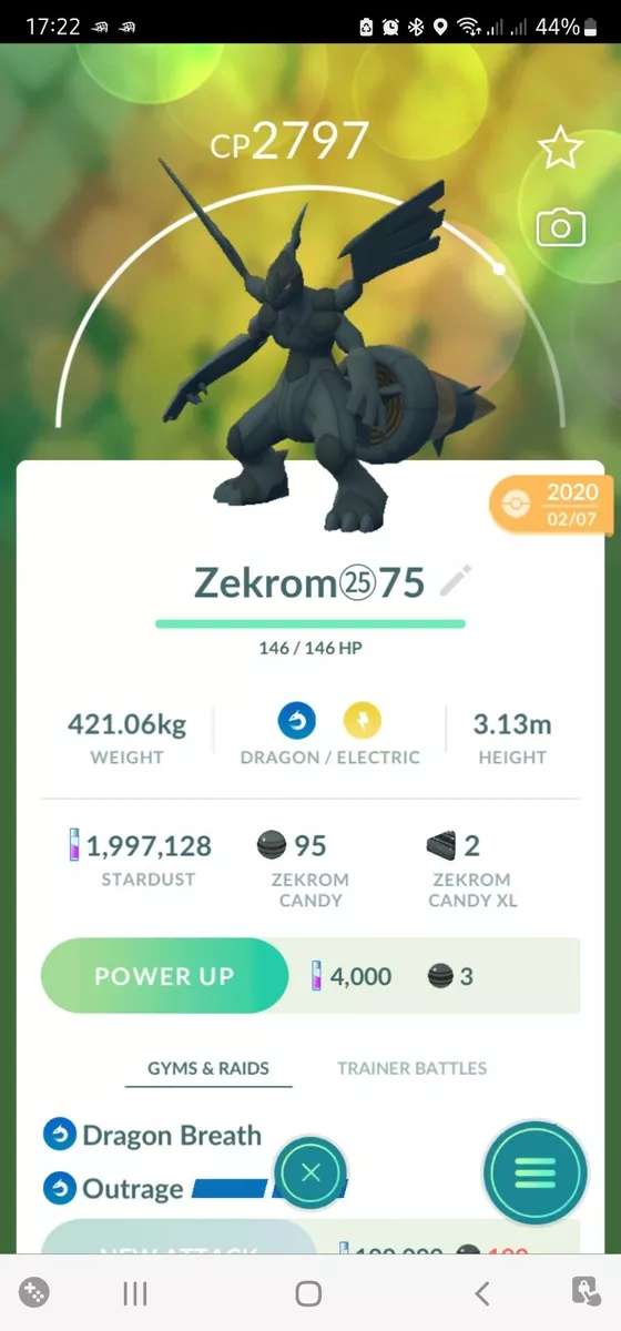 Zekrom Pokemon Trade Go