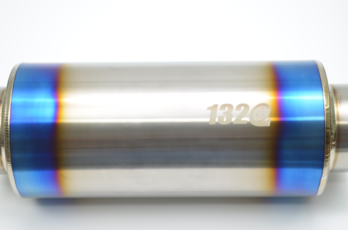1320 Titanium Universal resonator / muffler 3.5 inch inlet 3.5