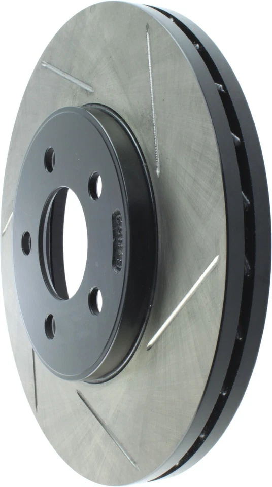 Rotor de freno delantero StopTech Sport ranurado de 1 pieza para Lincoln Town Car 03-11 Foto 3 de 4