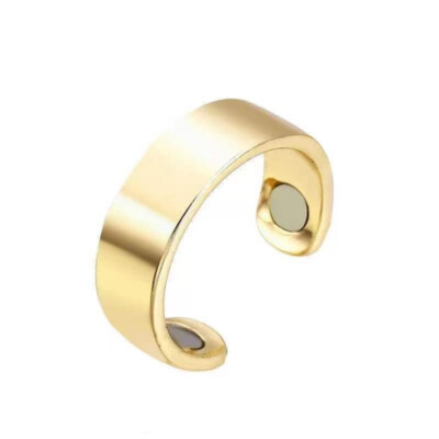 Magnetic Therapy Hematite Opening Rings Finger Unisex Health Care Weight Loss US