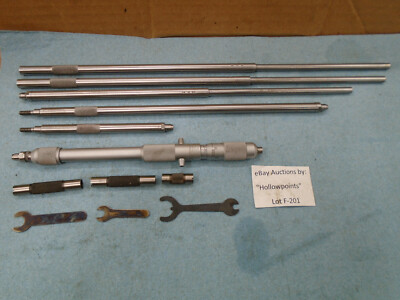 Starrett No. 124C Inside Micrometer Set 8 - 32'' .001 Resolution NO CASE BOX F201