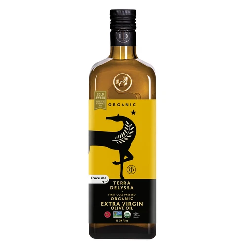 3 PACK Terra Delyssa Organic Extra Virgin Olive Oil, 34 fl. oz. Glass - Picture 1 of 8