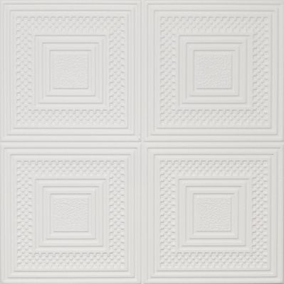 Decorative Ceiling Tiles Easy Installation R11W Ultra Pure White Painted satin 