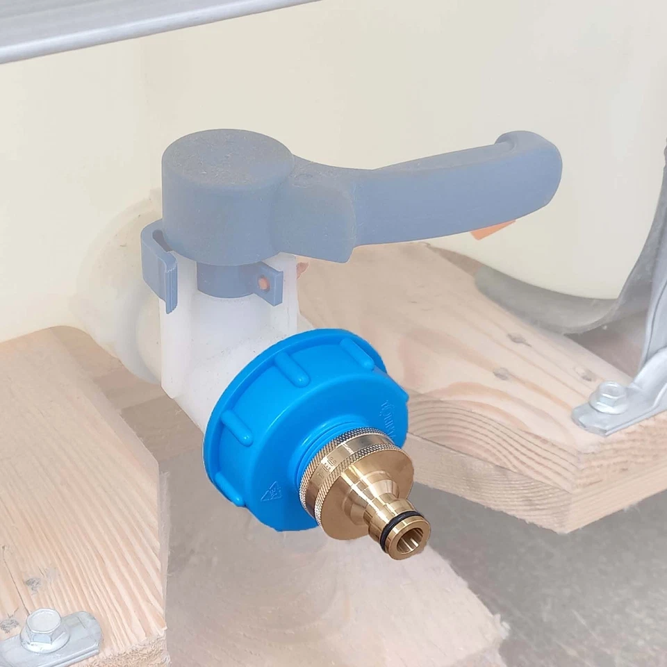 IBC Container Adapter Zubehör Kappe Deckel Tülle Auslauf Wasser Hahn Kamlok - Bild 2 von 3