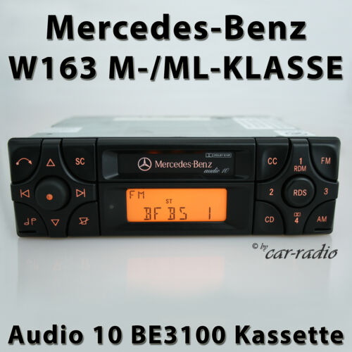 Original Mercedes W163 Radio Audio 10 BE3100 Kassettenradio Becker M ML Klasse - Picture 1 of 8