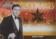 2007 AMERICANA ADAM WEST CINEMA STARS SILVER SCREEN CS-13 MATERIAL CARD 50/100