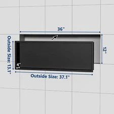 Shower Niche Ready For Tile 27x 11" Single Recessed Preformed W/Light 