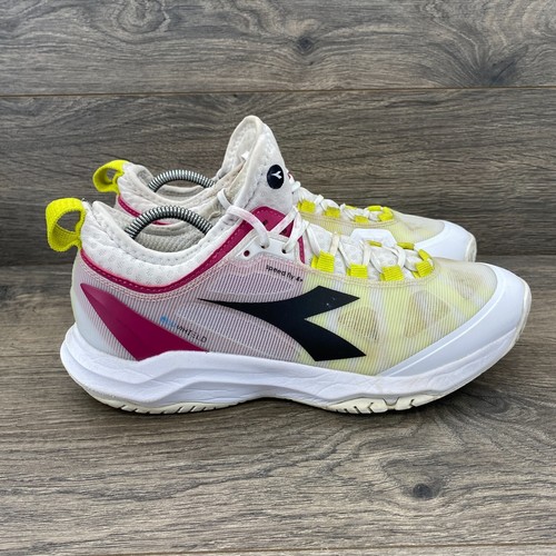 Diadora Speed Blushield Fly 4+ All Ground Tennis Sneakers Women's Size 8.5 White - Picture 2 of 14