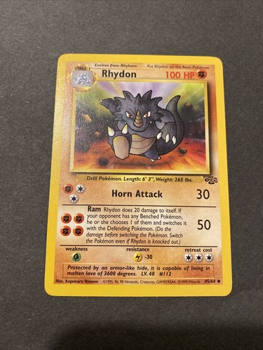 Rhydon 45/64 Dschungel Pokemon Karte