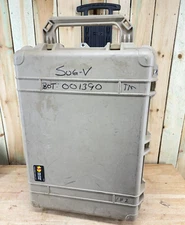 Pelican 1660 Protector Case Tan Rolling Waterproof Good Condition AB Free Ship