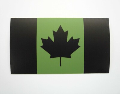 CANADA OD GREEN AND IR MAGIC BLACK 3.5'' X 2'' SOLAS STICKER DECAL