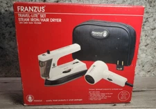 Franzus Travel Lite Set Steam Iron & Hair Dryer Dual Voltage TS-4A