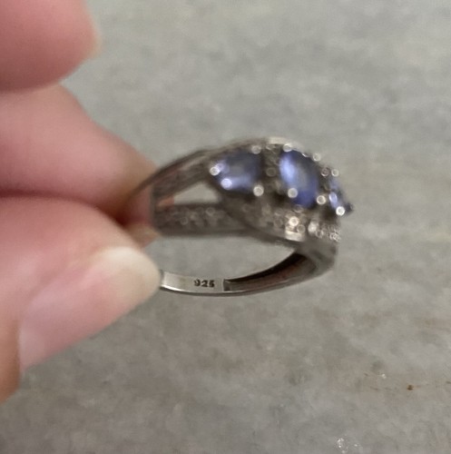 Wunderschöner Sterling Silber 925 Tansanit Ring Größe 7 - Bild 4 von 6