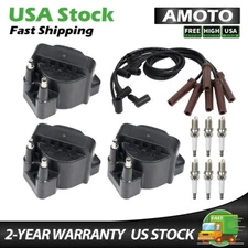 Ignition Coil + Spark plug wire For Buick LeSabre Chevrolet Pontiac Grand DR39