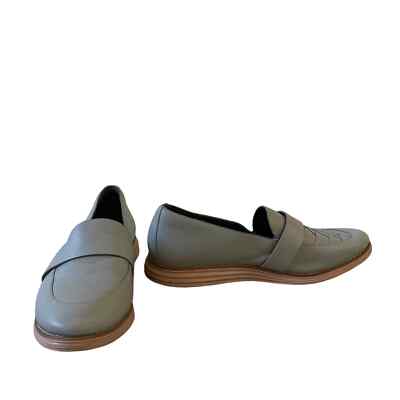 Cole Haan Original gran Gray Leather Criss Cross Weave 