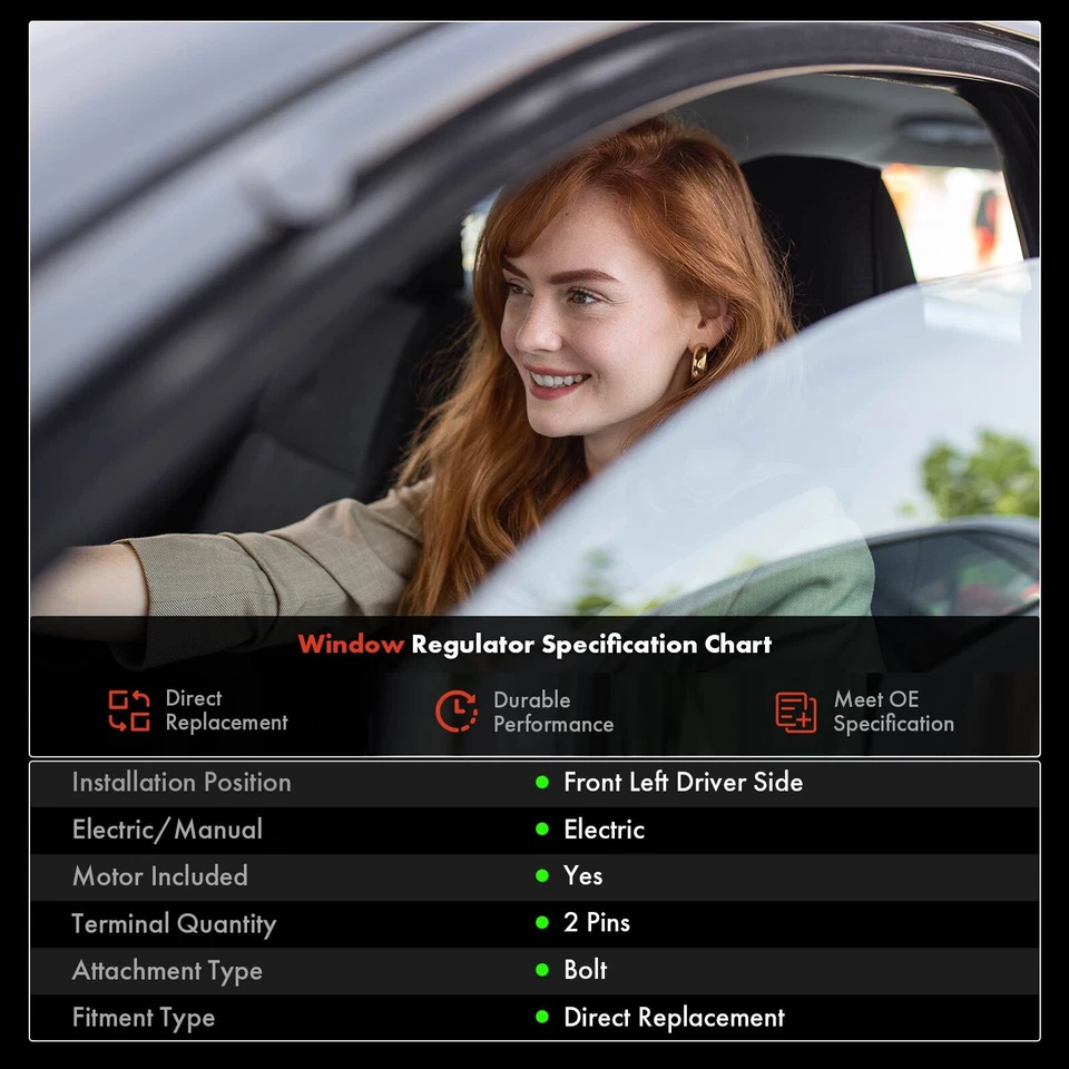 Регулятор стеклоподъемника переднего водителя с двигателем для Eagle Summit Mitsubishi Mirage - Изображение 2 из 4