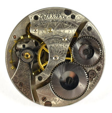 Vintage Waltham Grade 610 16s 7J Hunting Pocket Watch Movement lot.wz