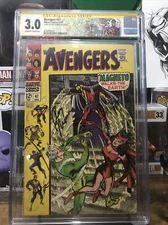 Avengers 47 cgc 3.0 signed by Roy Thomas First Dane Whitman Custom Label