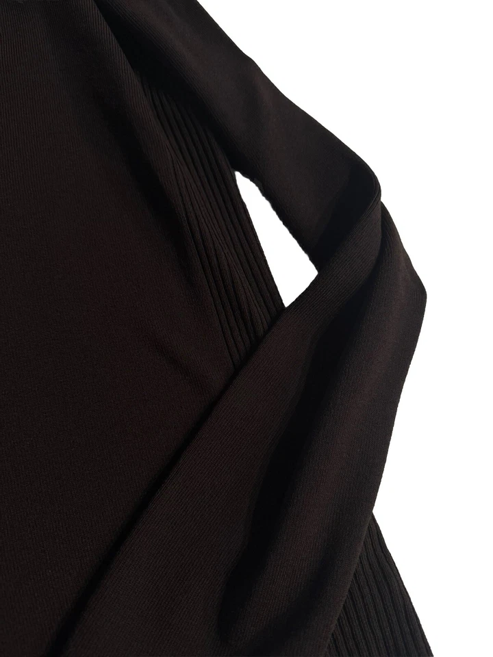 Suéter vintage 2 peças David Brooks XL marrom 2 bolsos frontais zíper completo Rn 65426 - Imagem 4 de 4