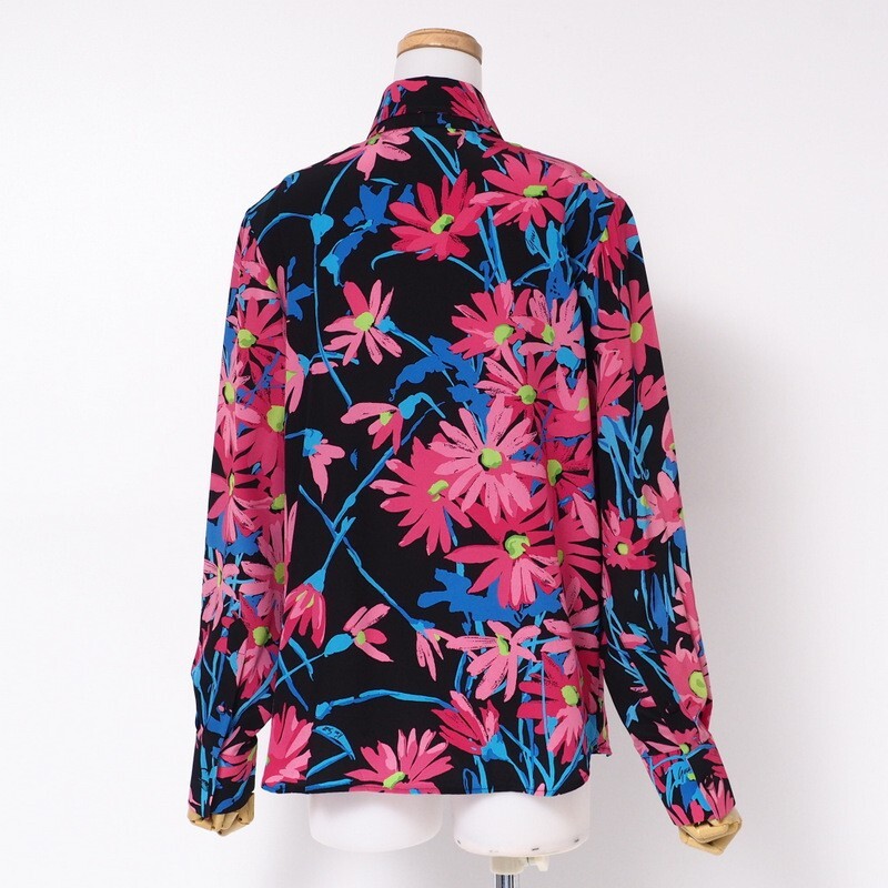 GUCCI|LONG-SLEEVED SHIRTS/BLOUSES (772882 XDCT9 4447) Gucci 2021Ss Blouse Size 40 165 88Y Ken Scott Flower Silk