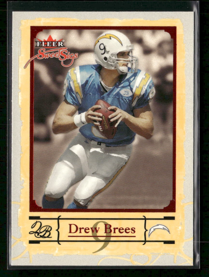 Drew Brees 2004 Fleer Sweet Sigs #69 San Diego Chargers