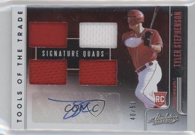 2021 Panini Absolute 40/50 Tyler Stephenson #RTT-TS Auto RC v1x