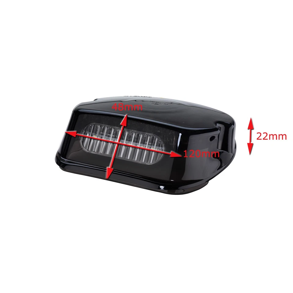 LED Rücklicht Bremslicht passend für Harley Modelle schwarz getönt e-geprüft 12V - Bild 4 von 4