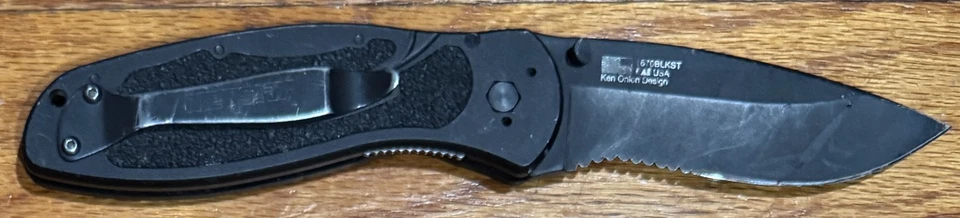 Cuchillo plegable Kershaw Blur - 1670BLKST - apertura asistida Foto 3 de 3