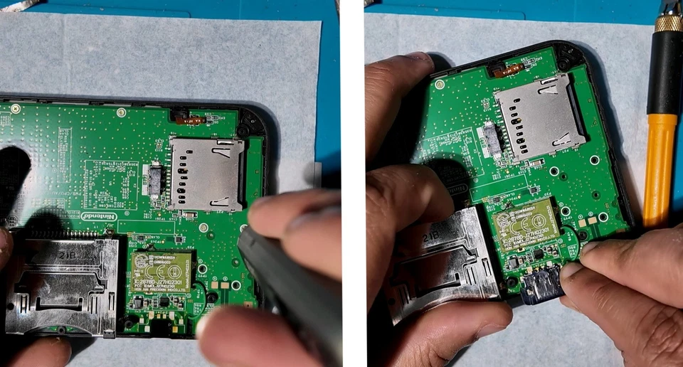 Nintendo 3DS y 3DS XL USB-C Puerto de carga de repuesto con plantilla + biseles Foto 4 de 4
