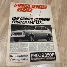 Fiat Gazette 127 1977 Automotive Catalog Brochure Advertising