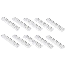 20 Pcs Plastic Bookmark Ruler,Office Book Mark Page Tool(Clear, 22x4.5cm)