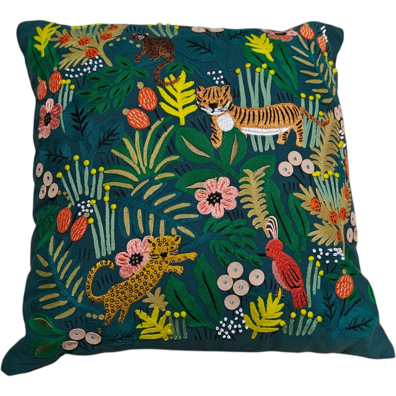 Rifle Paper Co. Jungle Embroidered Pillow - Thumbnail 5