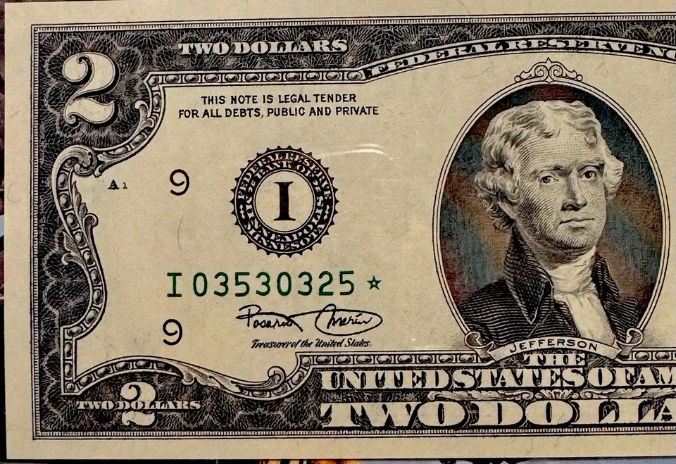 2003 2 $ Minneapolis Star Note PCGS 66 Gem PPQ Fr#1937-l* - Image 2 of 4