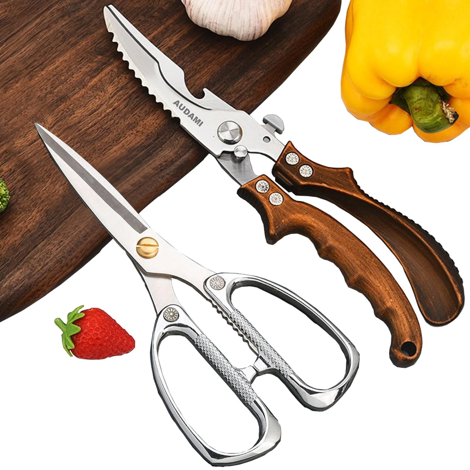 Kitchen scissors 2 Pack,Poultry Shears Heavy Duty Professional Stainless Stee...
Opens in a new wind