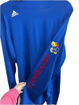 XL Kansas University Jay Hawks Adidas Athletic Hoodie