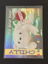 1998 Ty Beanie Babies Red Retired Card #12 Chilly the Polar Bear