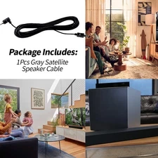 Gray Satellite Speaker Cable Fits Vizio V51 M51 SB3651 SB36514 SB4051 SB4251 New