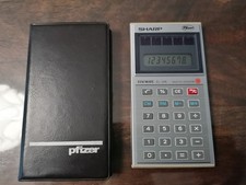 Sharp Pfizer Elsi Mate EL - 326 Calcolatrice a celle solari Made in Japan
