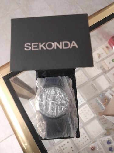 SEKONDA MEN PILOT STYLE, BLACK NYLON TRAP WATCH 3004 RRP £44.99 - Picture 6 of 7