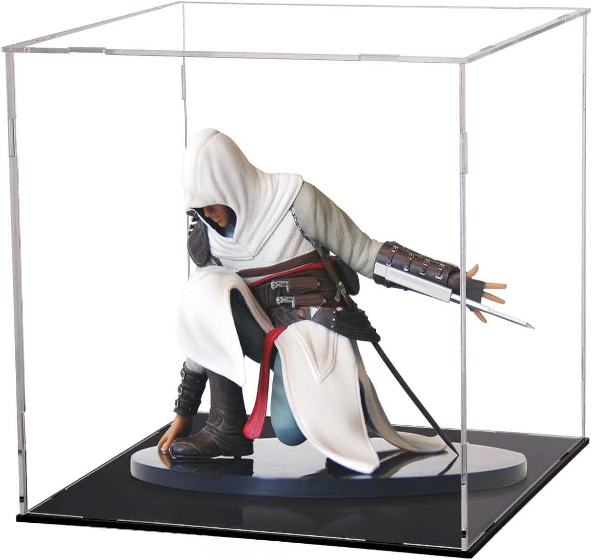 Display Case for Collectibles Assemble Clear Acrylic Box Alternative Glass Case 