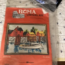 Roma Crewel Kit. Docking Time. RO 106. New Sealed. Made In USA