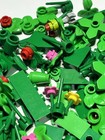 Lego Lot 300 Small Green Pieces Bricks Plates Plants Leaves 32607 Apple Frog 442 — photo 4