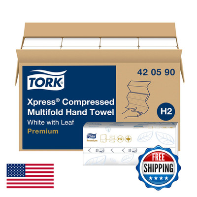 Tork Xpress Compressed Multifold Hand Towel White H2 Premium Soft And Absorbent