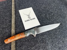 David Kurt Large Drop Point Hunter 154CM Stabilized/Dyed Mango Wood (Custom)