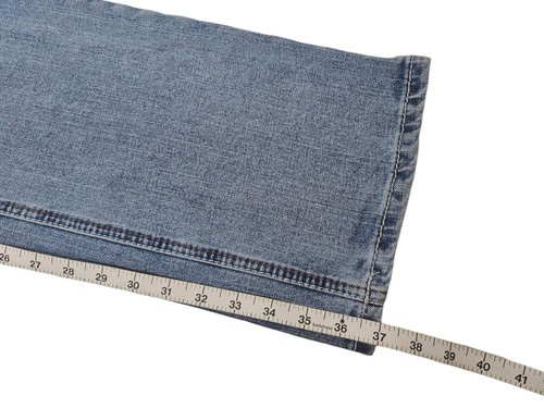 Jeans Ariat M5 slim dritto uomo 30x37 vero denim lavaggio leggero western LEGGI - Foto 12 di 14