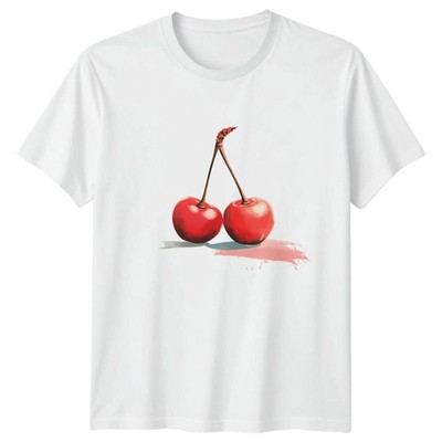T-Shirt leckere rote Kirschen frische Früchte Botanische Früchte Geburtstag Geschenk